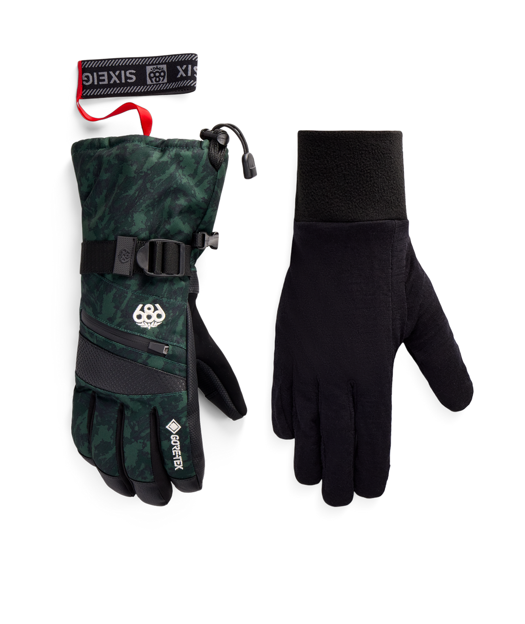 WOMENS GORE-TEX SMARTY® 3-in-1 GAUNTLET GLOVE - MOSS SCRATCH CAMO