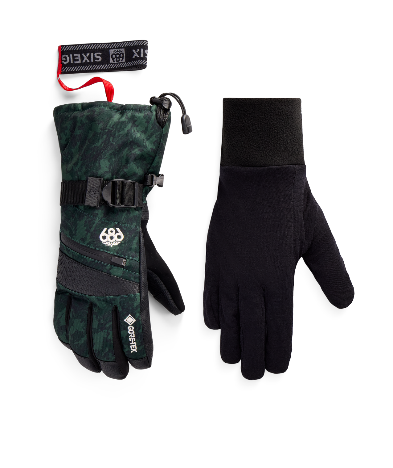 WOMENS GORE-TEX SMARTY® 3-in-1 GAUNTLET GLOVE - MOSS SCRATCH CAMO