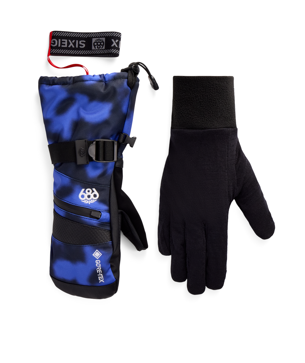 WOMENS GORE-TEX SMARTY® 3-in-1 GAUNTLET MITT - ALPENGLOW BLUE DARK SKIES