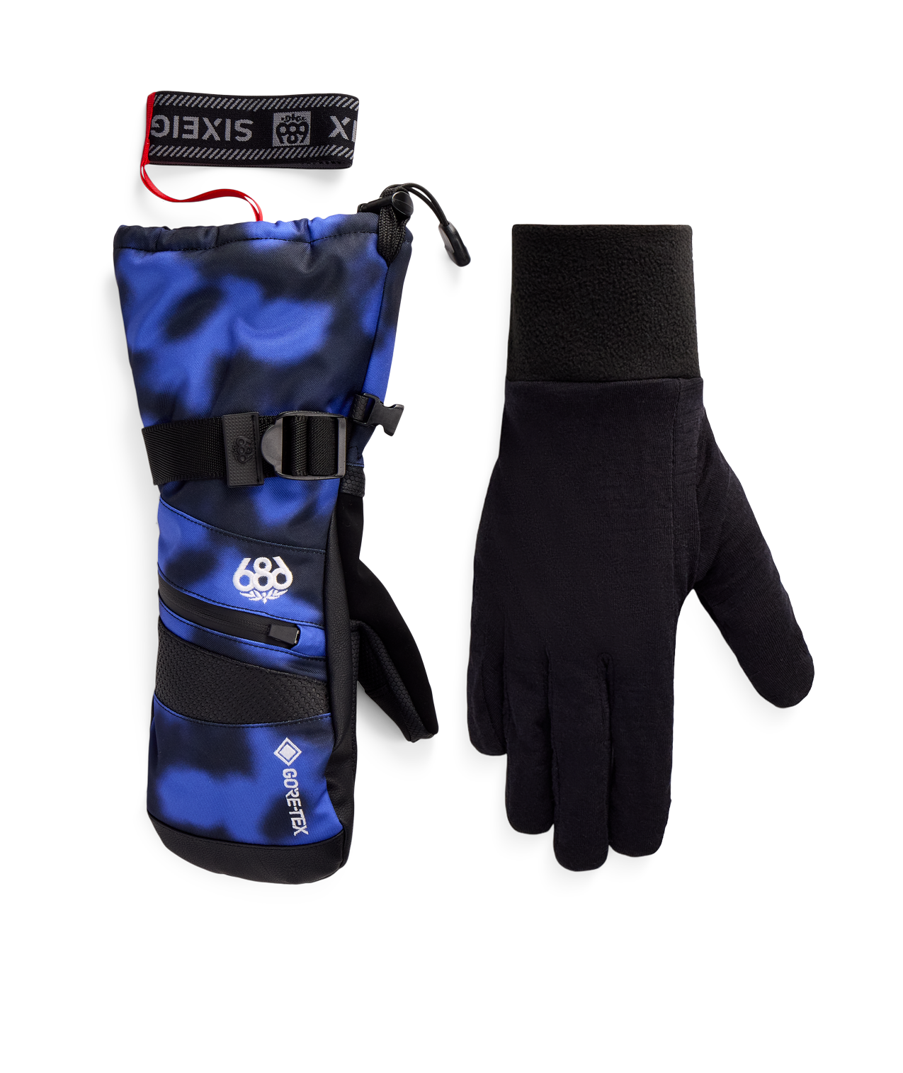 WOMENS GORE-TEX SMARTY® 3-in-1 GAUNTLET MITT - ALPENGLOW BLUE DARK SKIES