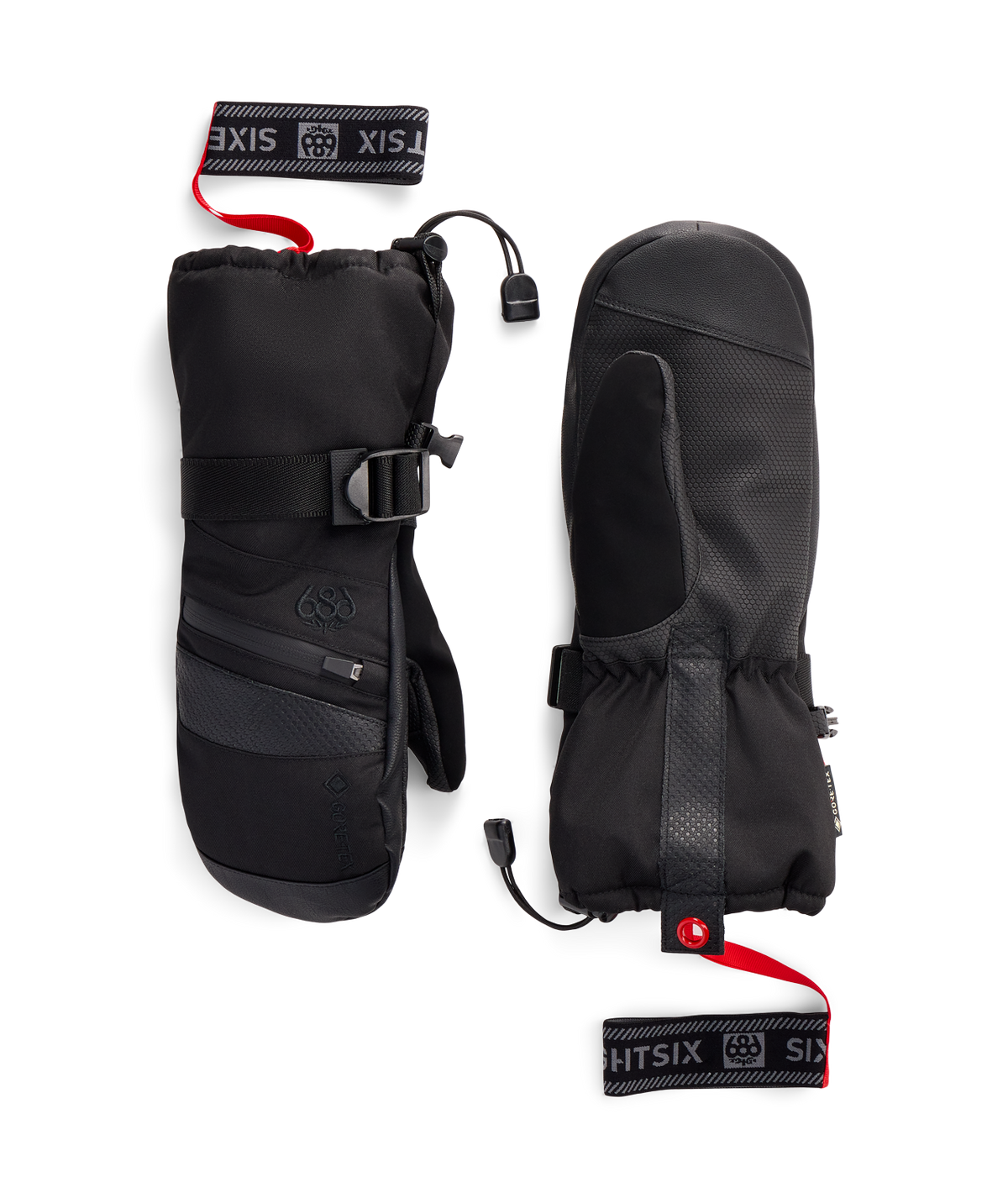 WOMENS GORE-TEX SMARTY® 3-in-1 GAUNTLET MITT - BLACK