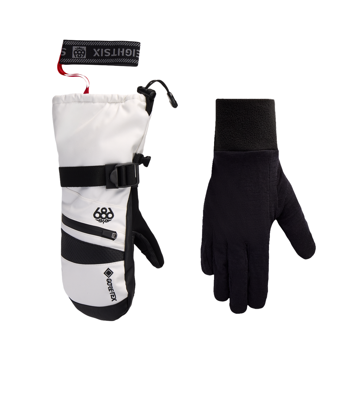 WOMENS GORE-TEX SMARTY® 3-in-1 GAUNTLET MITT - WHITE