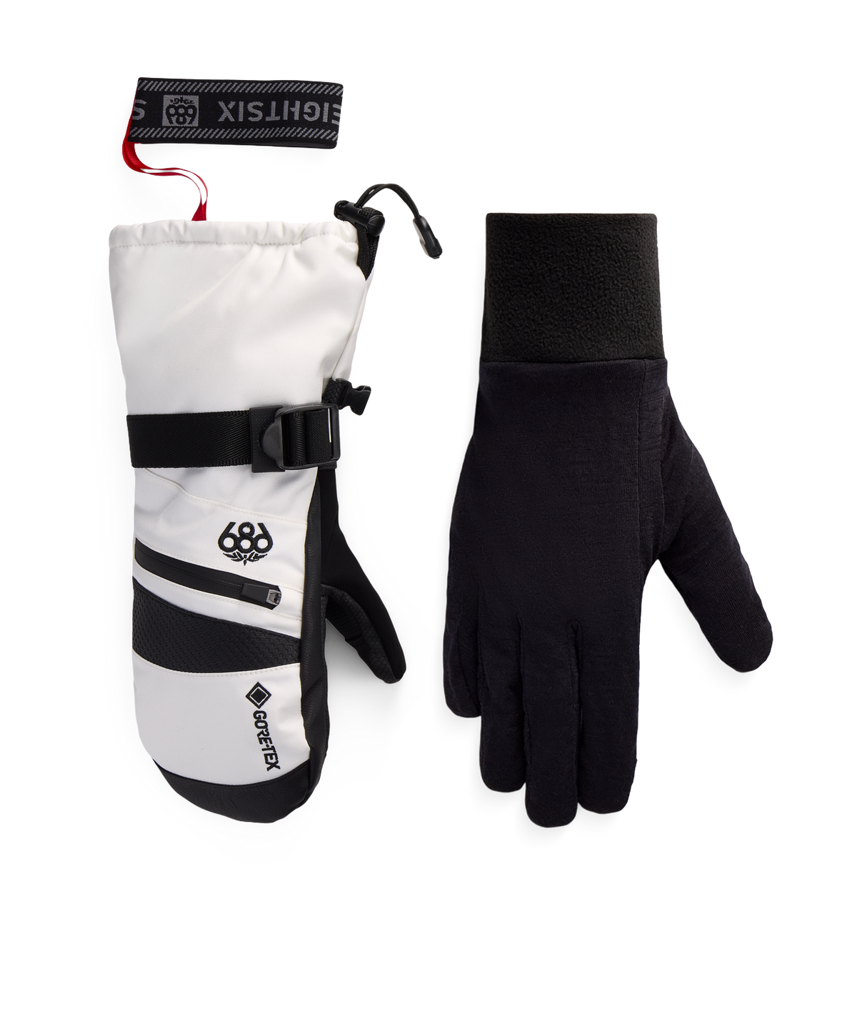 WOMENS GORE-TEX SMARTY® 3-in-1 GAUNTLET MITT - WHITE