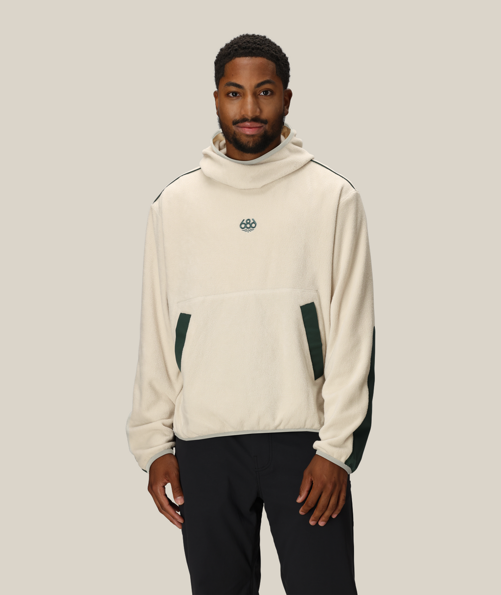MENS CLAVA FLEECE HOODY - LIMESTONE