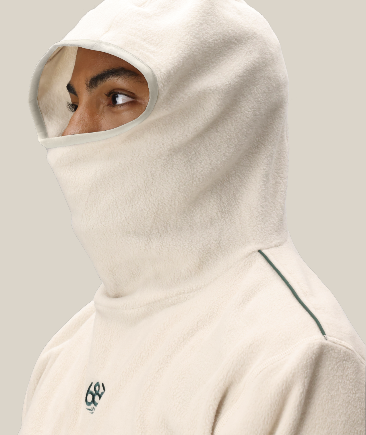 MENS CLAVA FLEECE HOODY - LIMESTONE