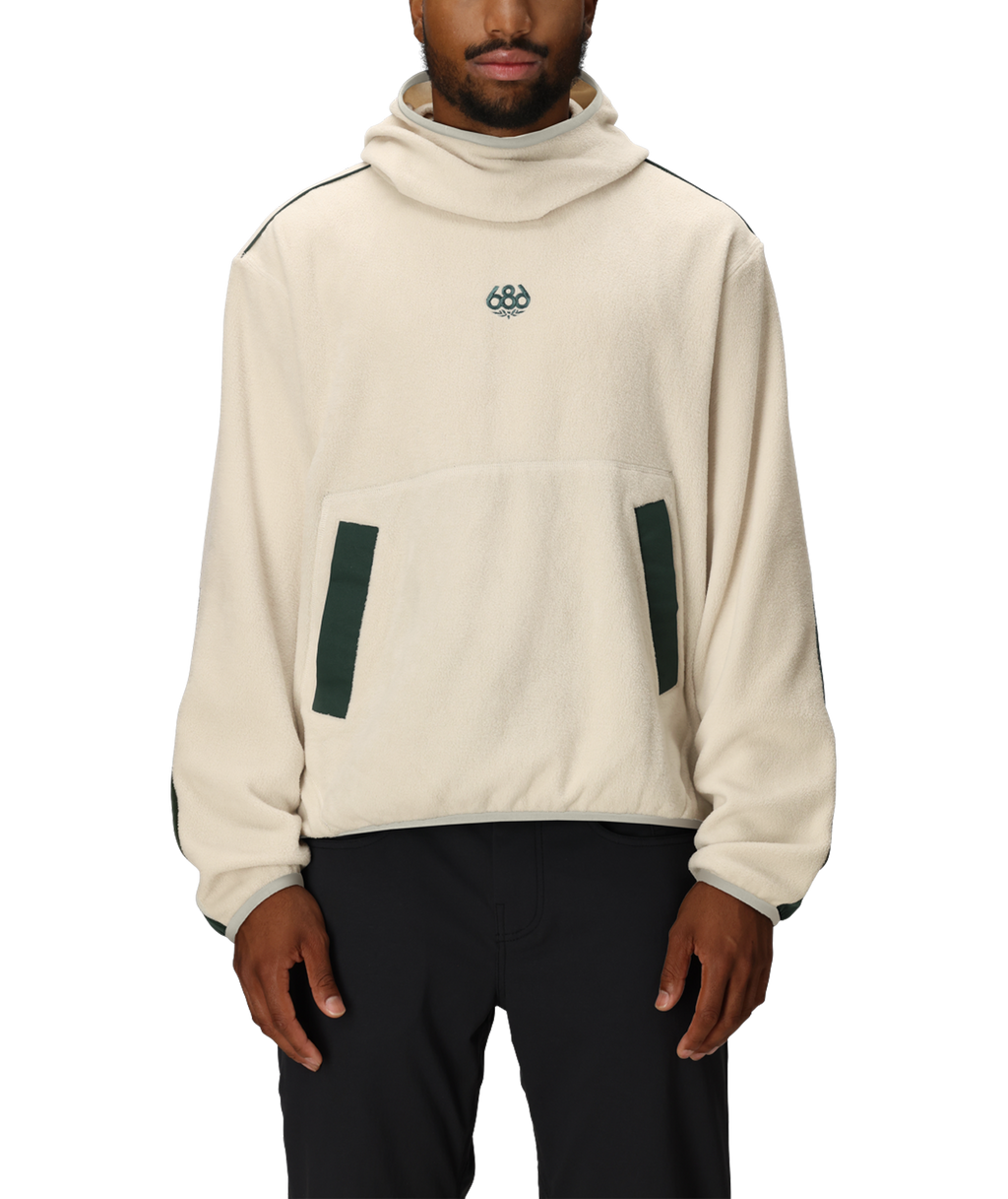 MENS CLAVA FLEECE HOODY - LIMESTONE
