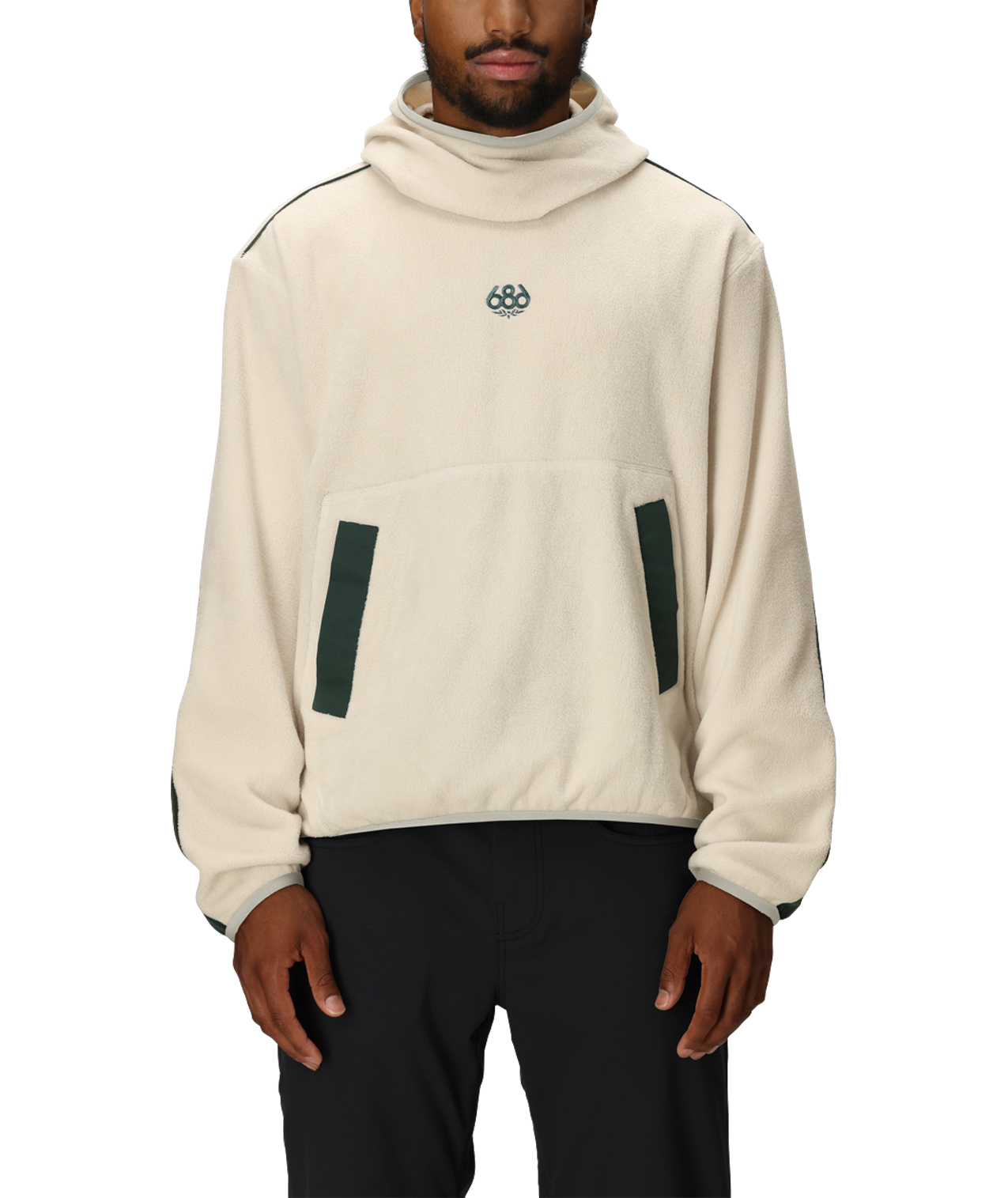 MENS CLAVA FLEECE HOODY - LIMESTONE