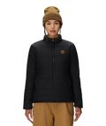 WOMENS THERMAL PUFF INSULATED JACKET - BLACK