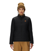 WOMENS THERMAL PUFF INSULATED JACKET - BLACK