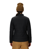 WOMENS THERMAL PUFF INSULATED JACKET - BLACK