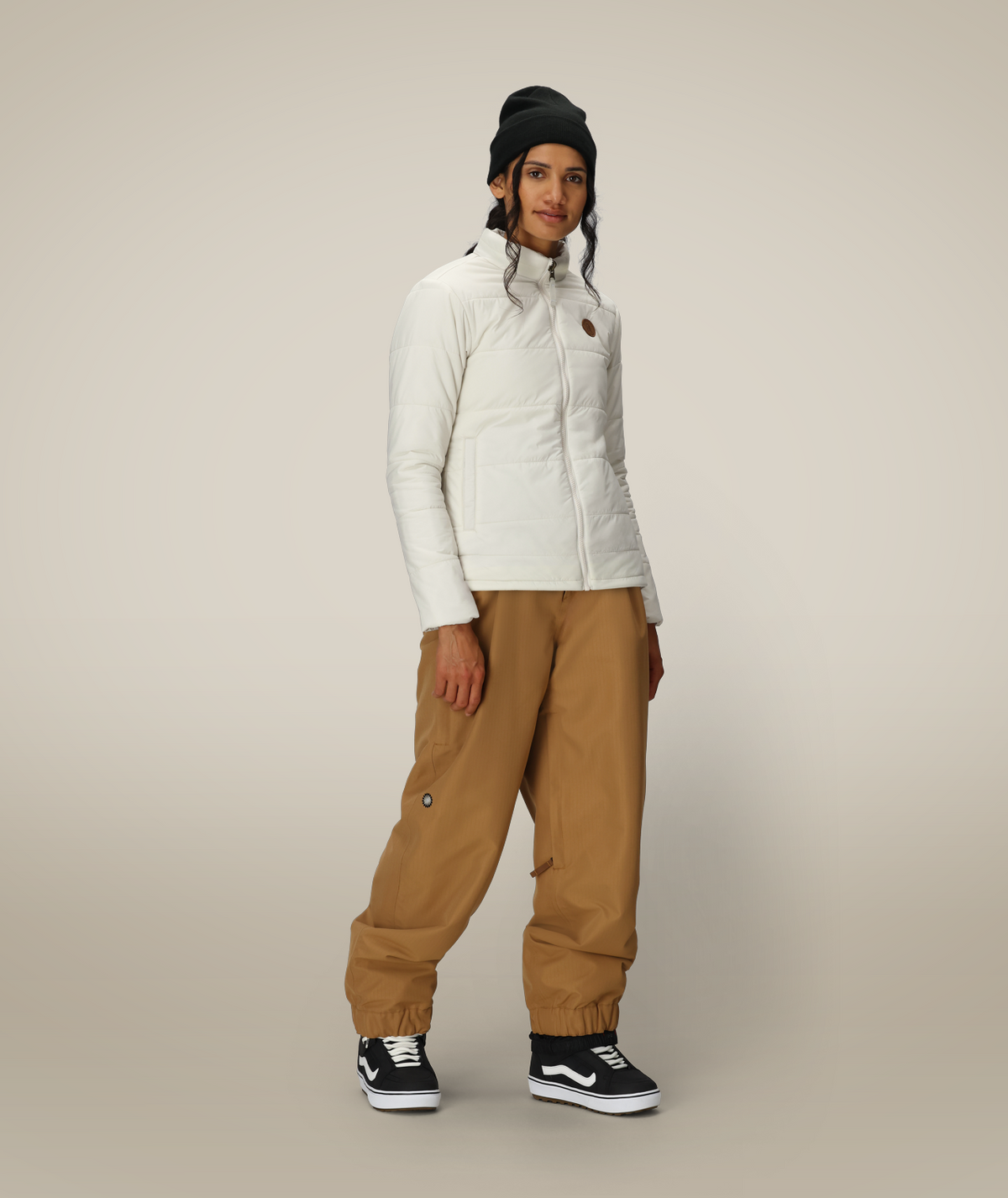 WOMENS THERMAL PUFF INSULATED JACKET - LIMESTONE