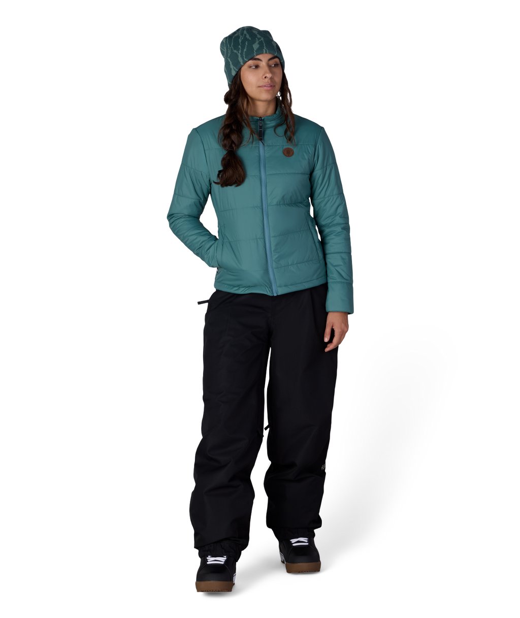 WOMENS THERMAL PUFF INSULATED JACKET - PALE FIRN