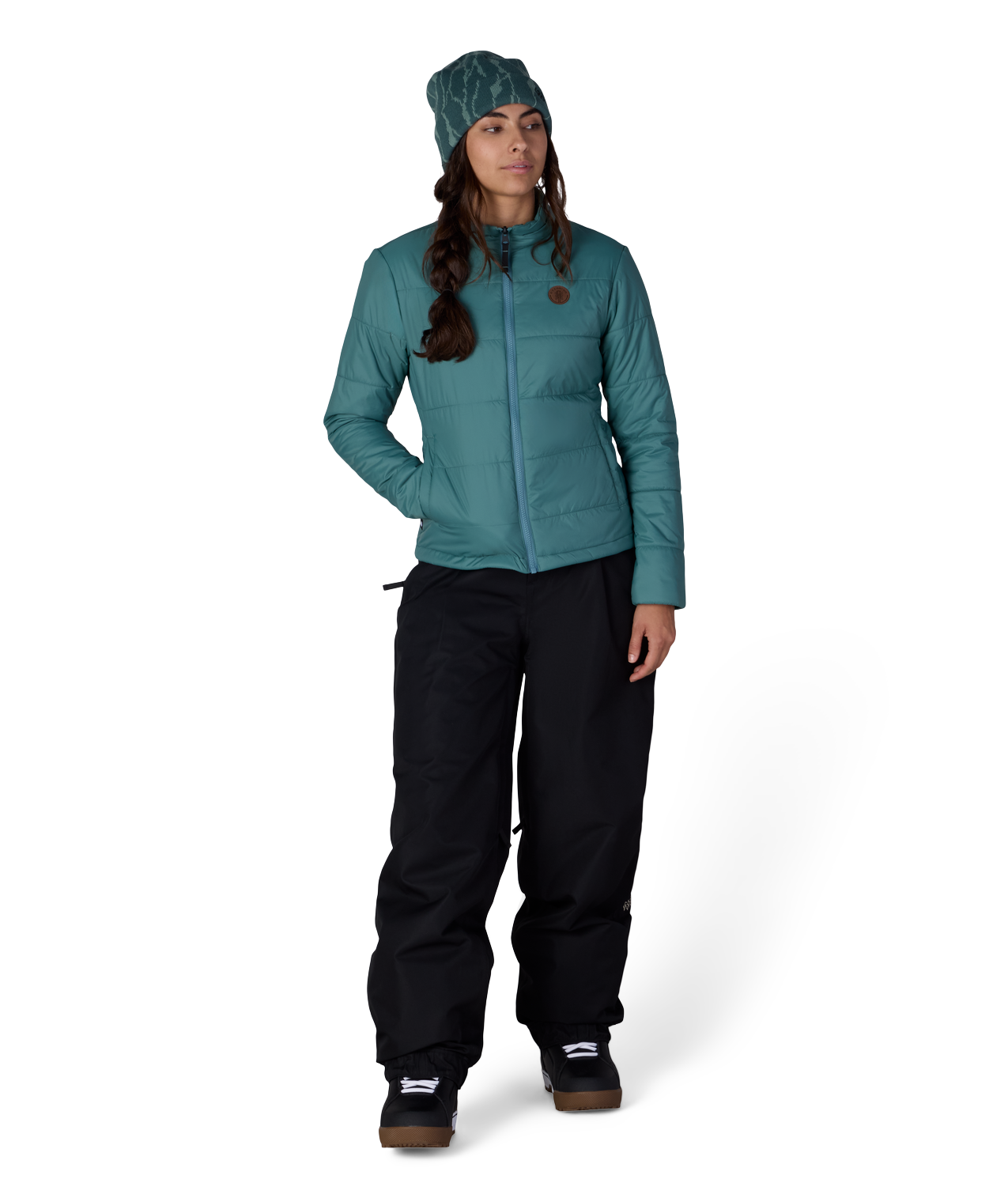 WOMENS THERMAL PUFF INSULATED JACKET - PALE FIRN