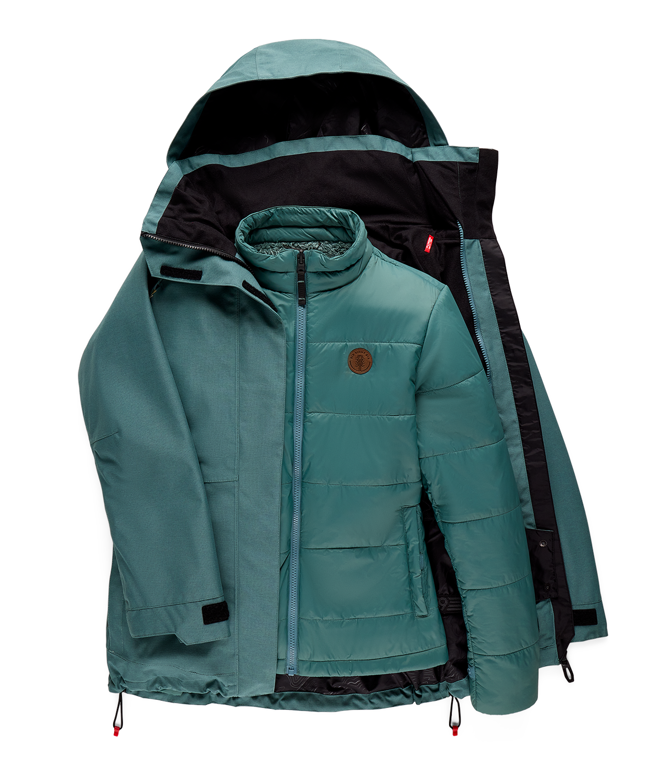 WOMENS THERMAL PUFF INSULATED JACKET - PALE FIRN