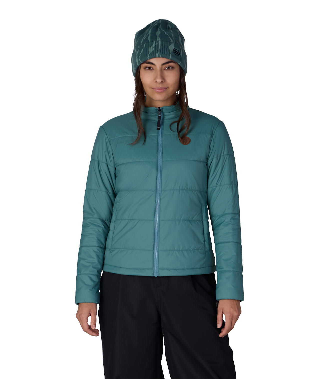 WOMENS THERMAL PUFF INSULATED JACKET - PALE FIRN