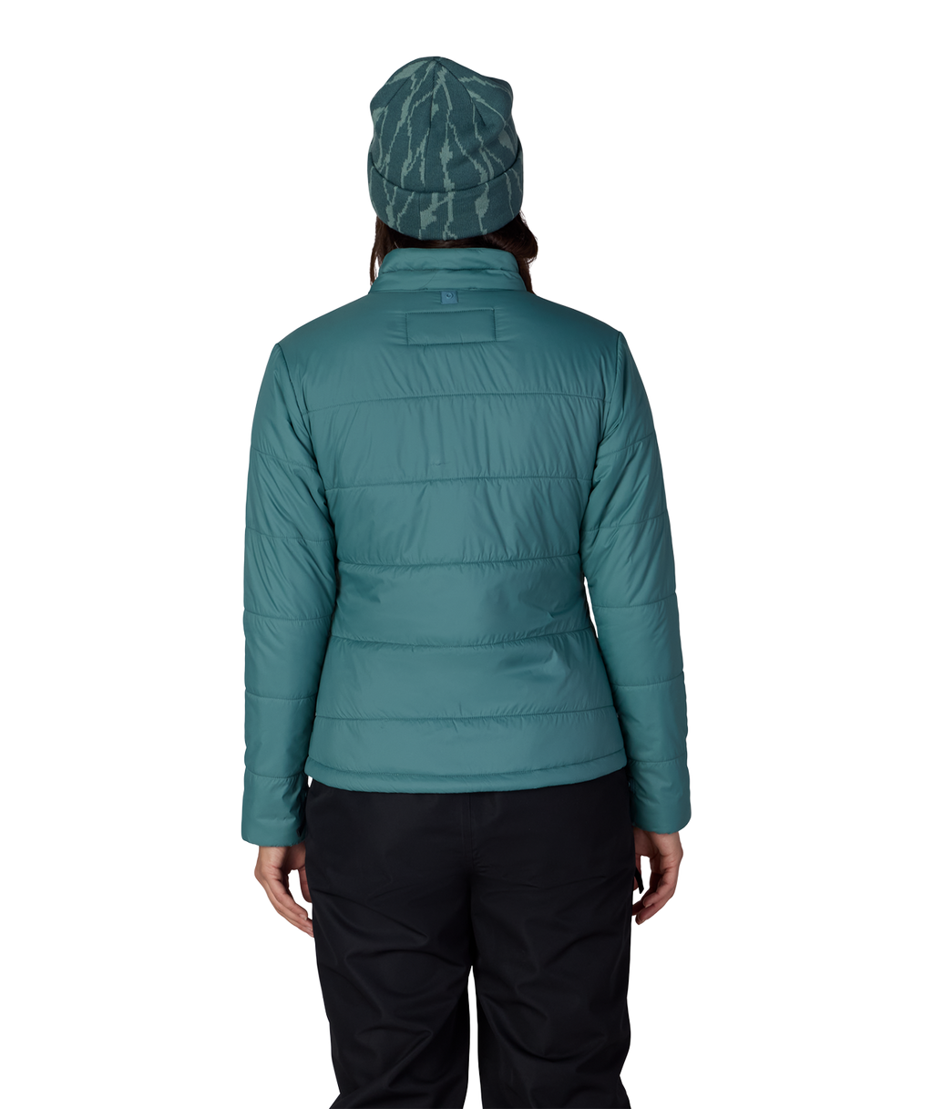 WOMENS THERMAL PUFF INSULATED JACKET - PALE FIRN