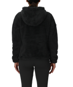 WOMENS SHERPA HOODY - BLACK