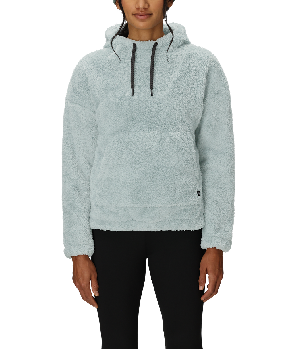 WOMENS SHERPA HOODY - DUSTY MARINE