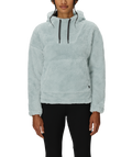 WOMENS SHERPA HOODY - DUSTY MARINE