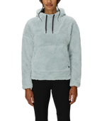 WOMENS SHERPA HOODY - DUSTY MARINE