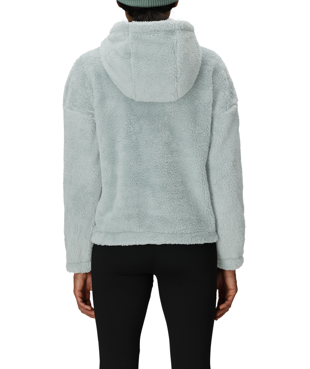WOMENS SHERPA HOODY - DUSTY MARINE