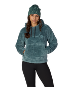 WOMENS SHERPA HOODY - PALE FIRN