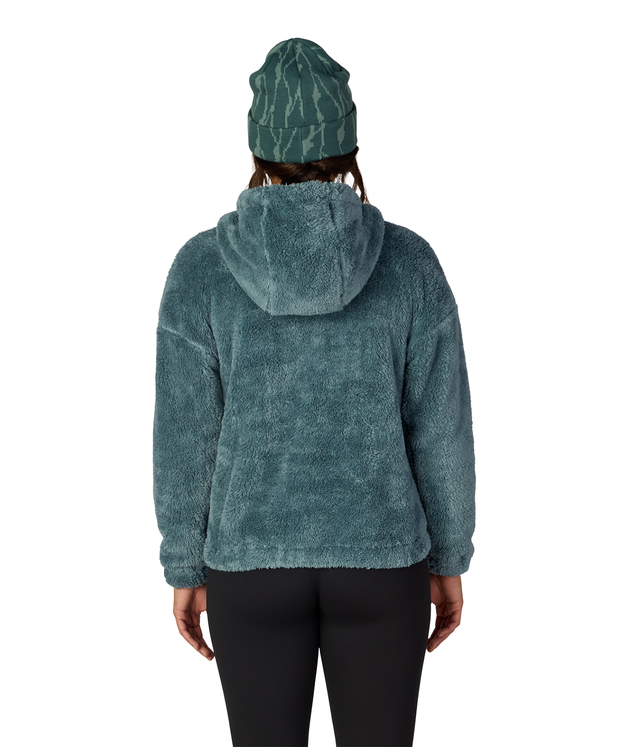 WOMENS SHERPA HOODY - PALE FIRN