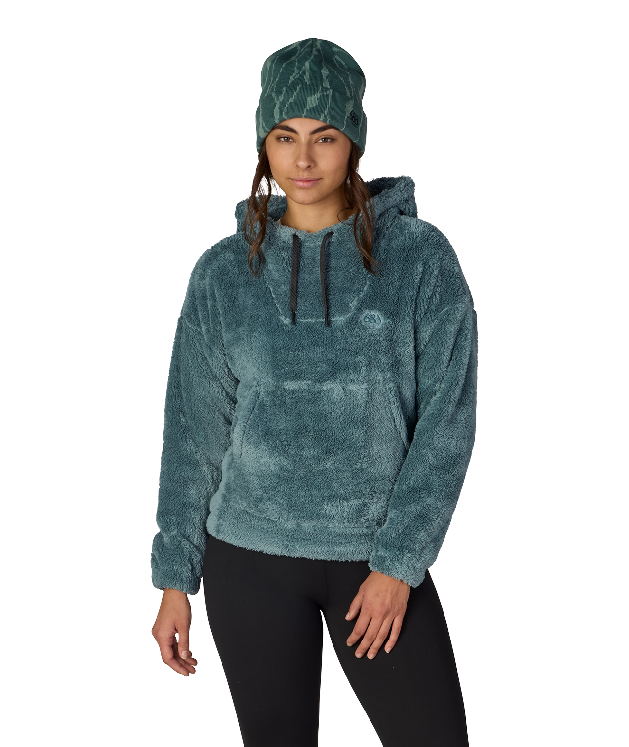 WOMENS SHERPA HOODY - PALE FIRN