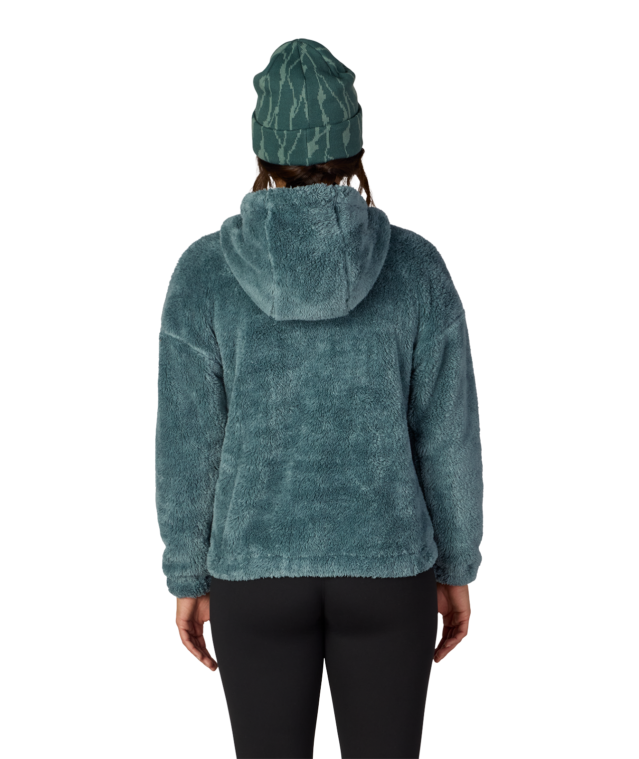 WOMENS SHERPA HOODY - PALE FIRN