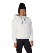 WOMENS SHERPA HOODY - WHITE