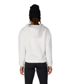 WOMENS SHERPA HOODY - WHITE