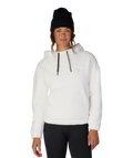 WOMENS SHERPA HOODY - WHITE