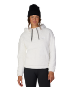 WOMENS SHERPA HOODY - WHITE
