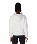 WOMENS SHERPA HOODY - WHITE