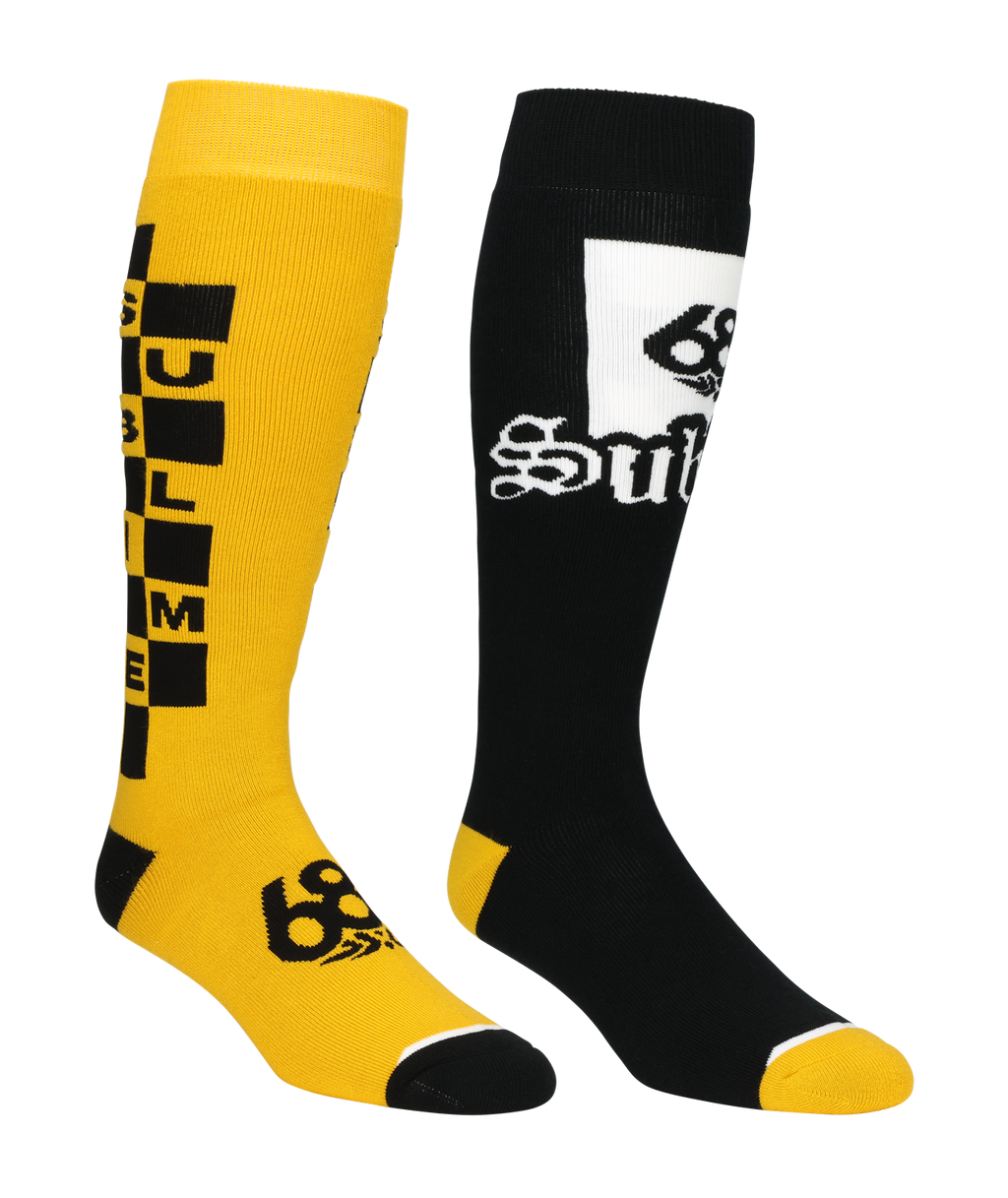 MENS 686 SUBLIME SOCKS - 2 PACK - ASSORTED