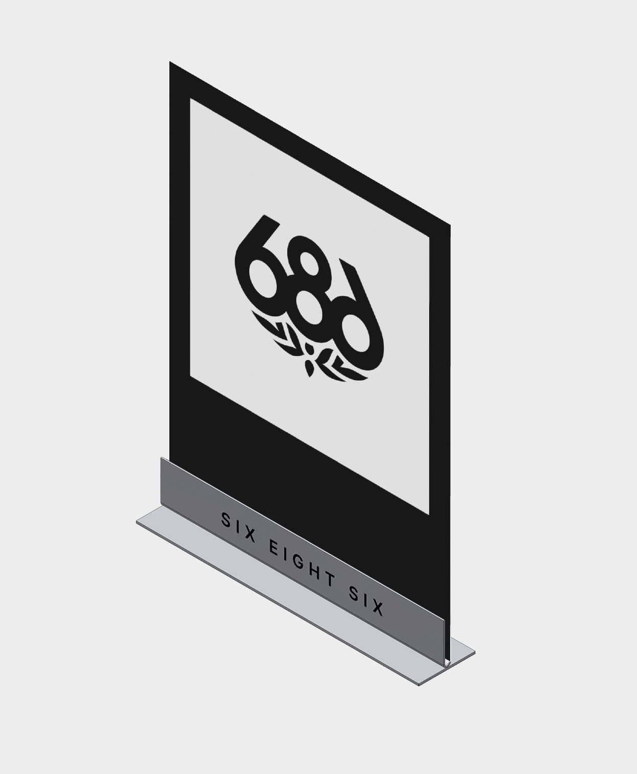 TABLE TOP SIGN + 3mm PVC LOGO CARD - ASSORTED