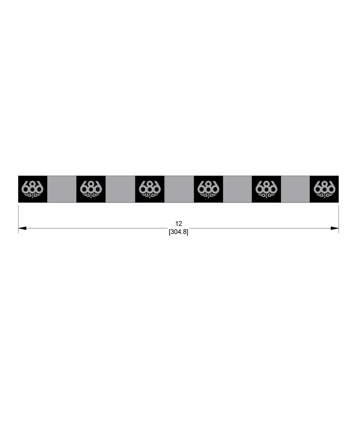 MAGNETIC LOGO REPEAT STRIP - ASSORTED
