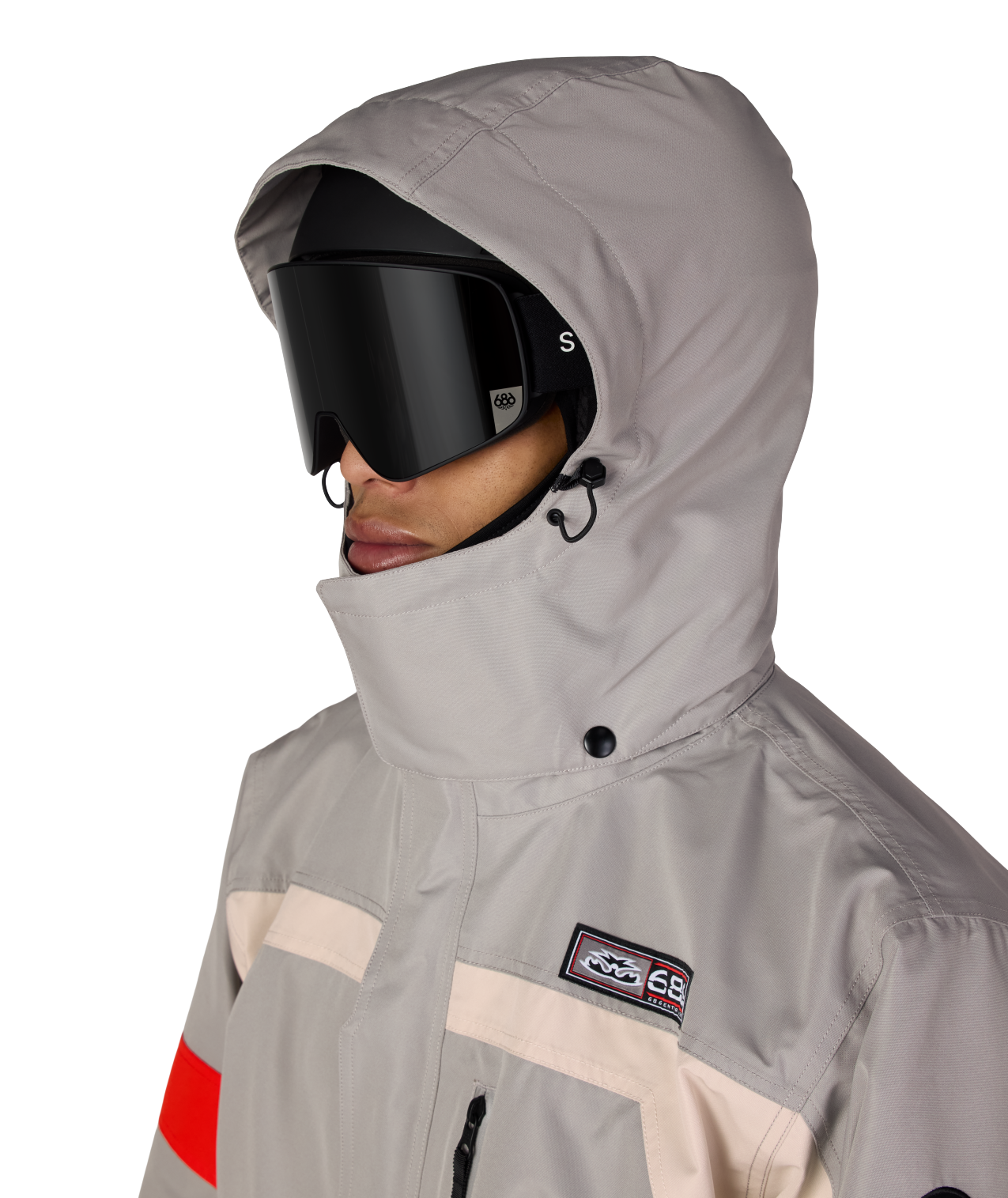 MENS 2001 LOGIC JACKET - LIGHT GREY COLORBLOCK