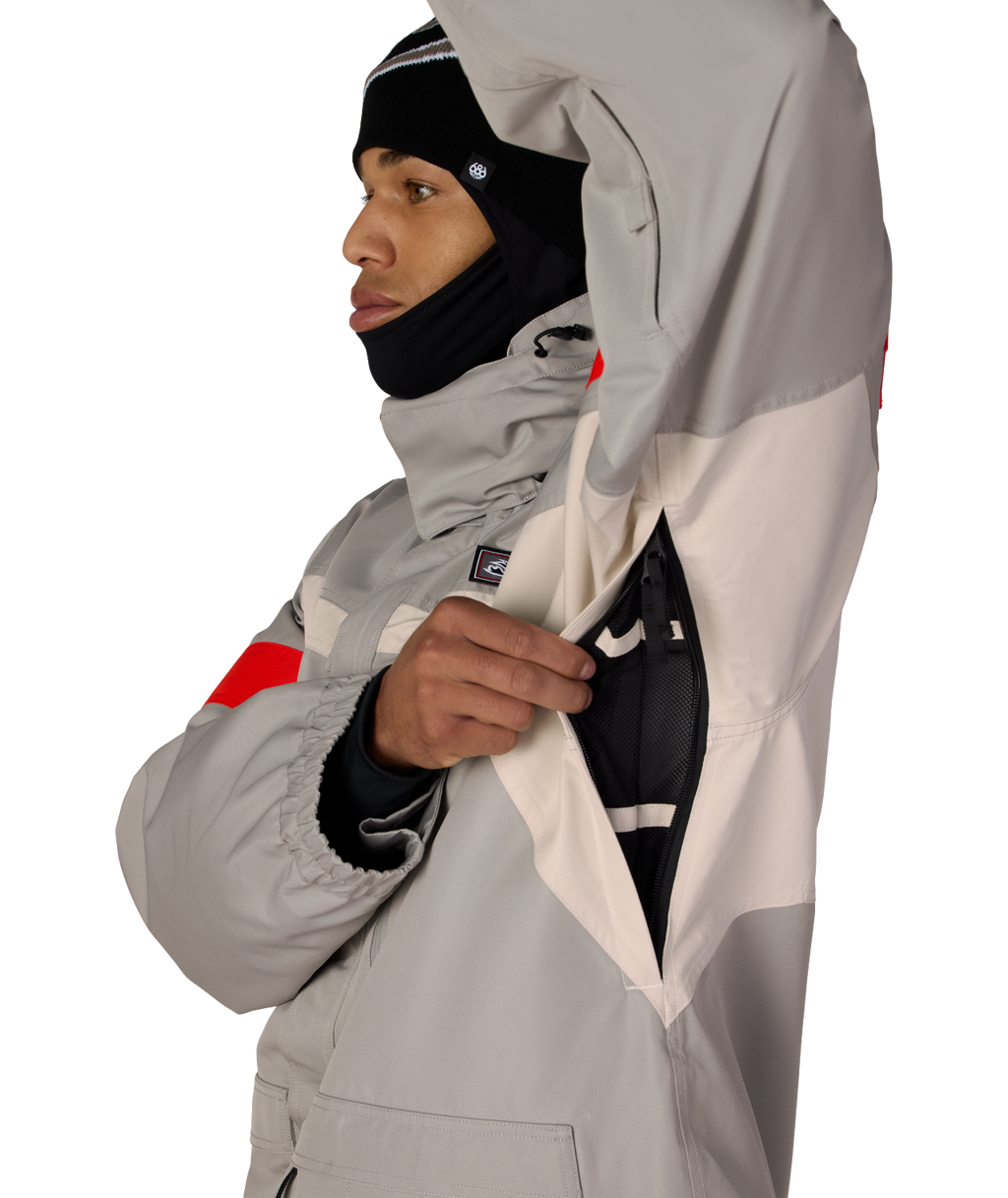 MENS 2001 LOGIC JACKET - LIGHT GREY COLORBLOCK
