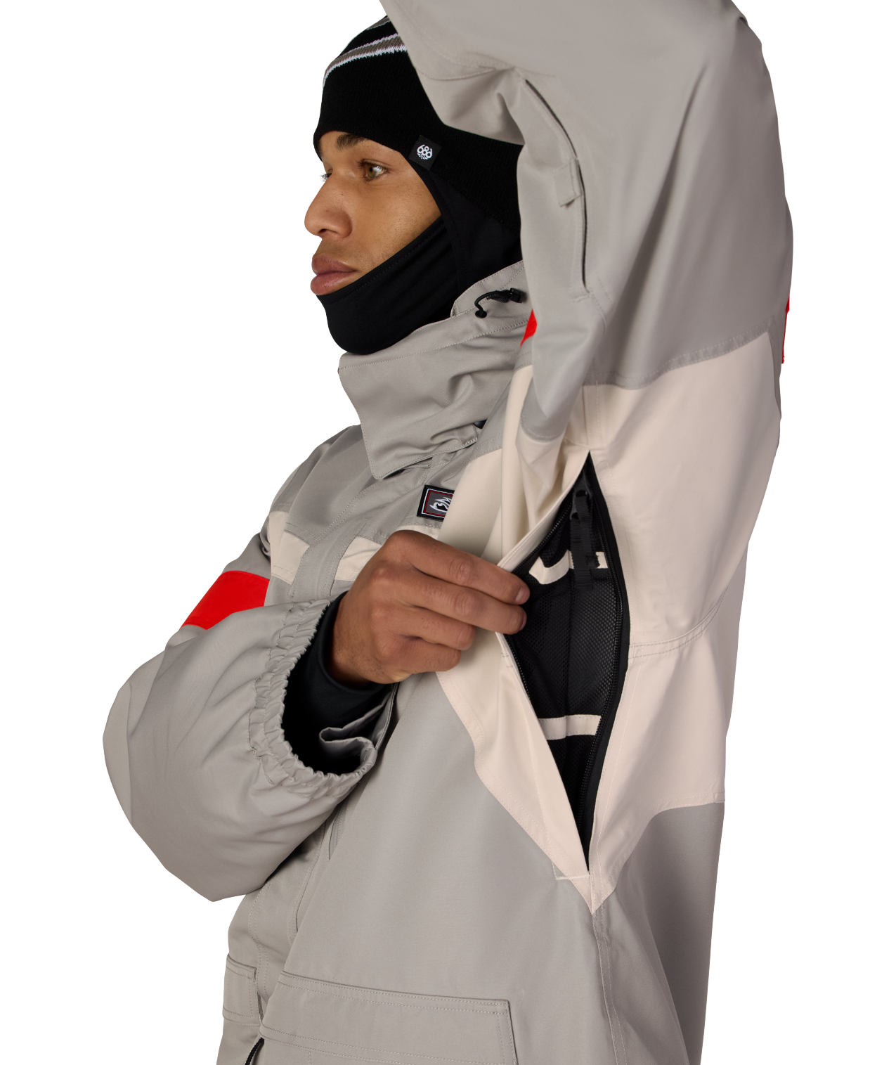MENS 2001 LOGIC JACKET - LIGHT GREY COLORBLOCK