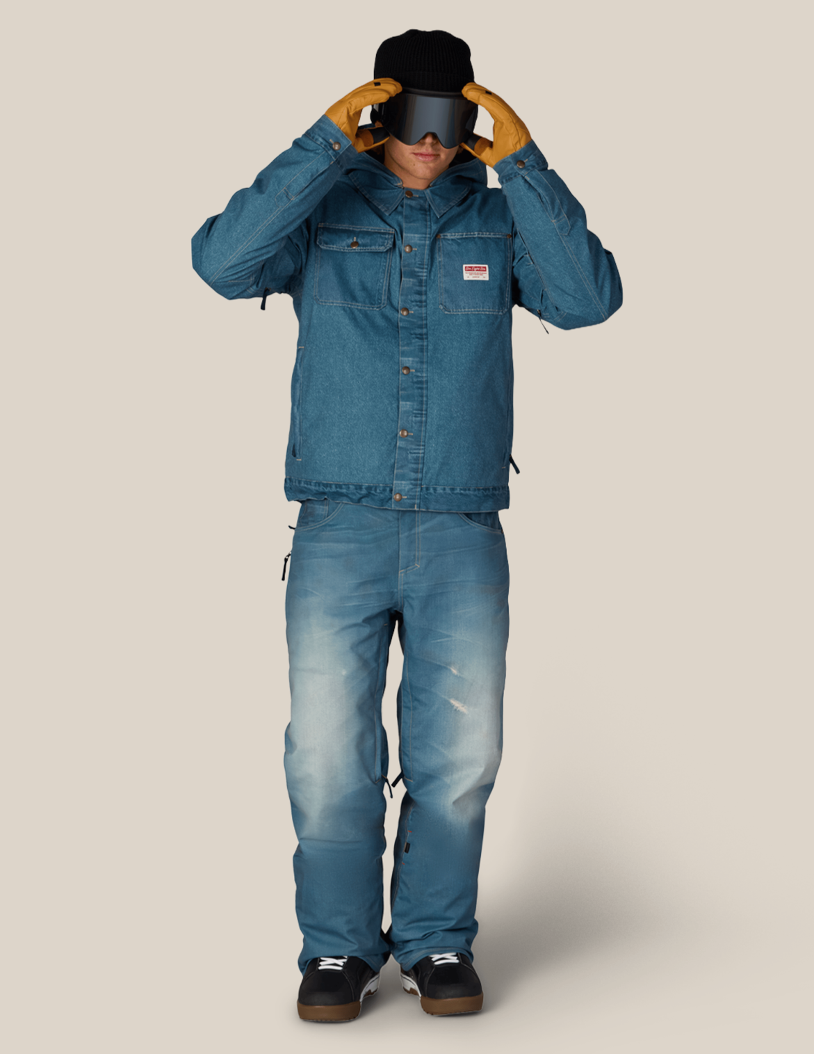 MENS DECONSTRUCTED™ DENIM INSULATED JACKET - INDIGO DENIM