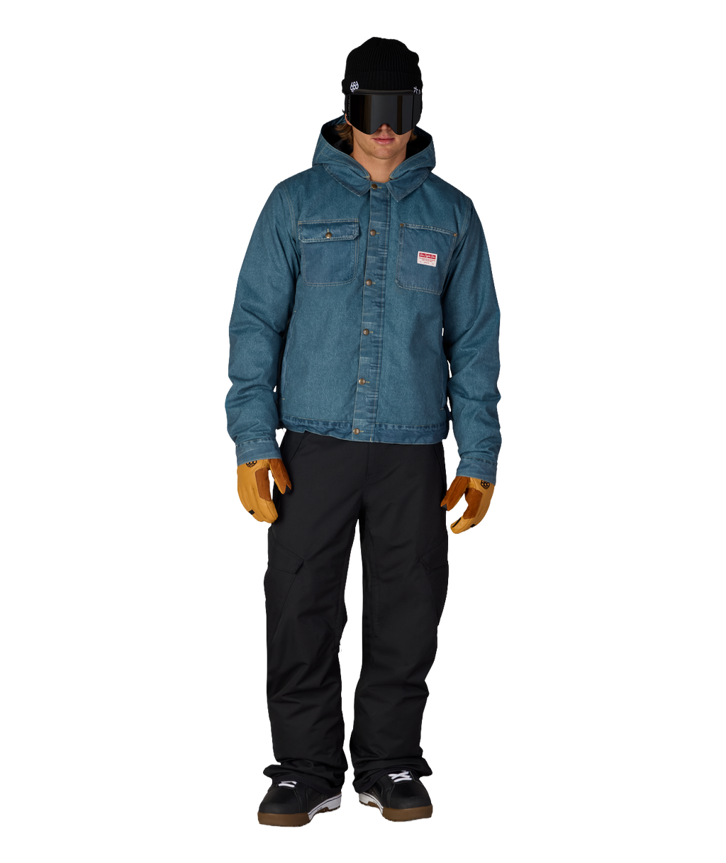 MENS DECONSTRUCTED™ DENIM INSULATED JACKET - INDIGO DENIM