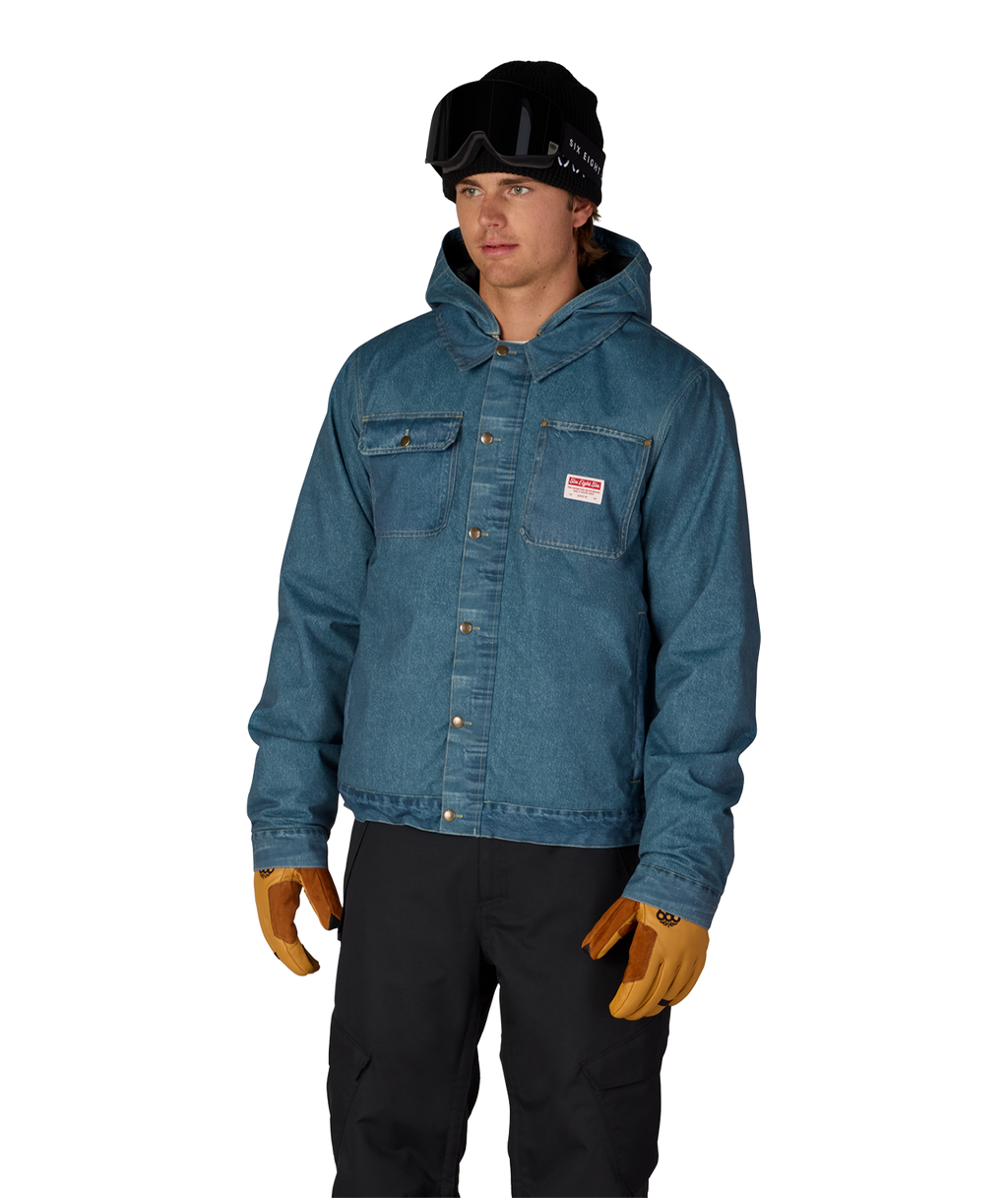 MENS DECONSTRUCTED™ DENIM INSULATED JACKET - INDIGO DENIM