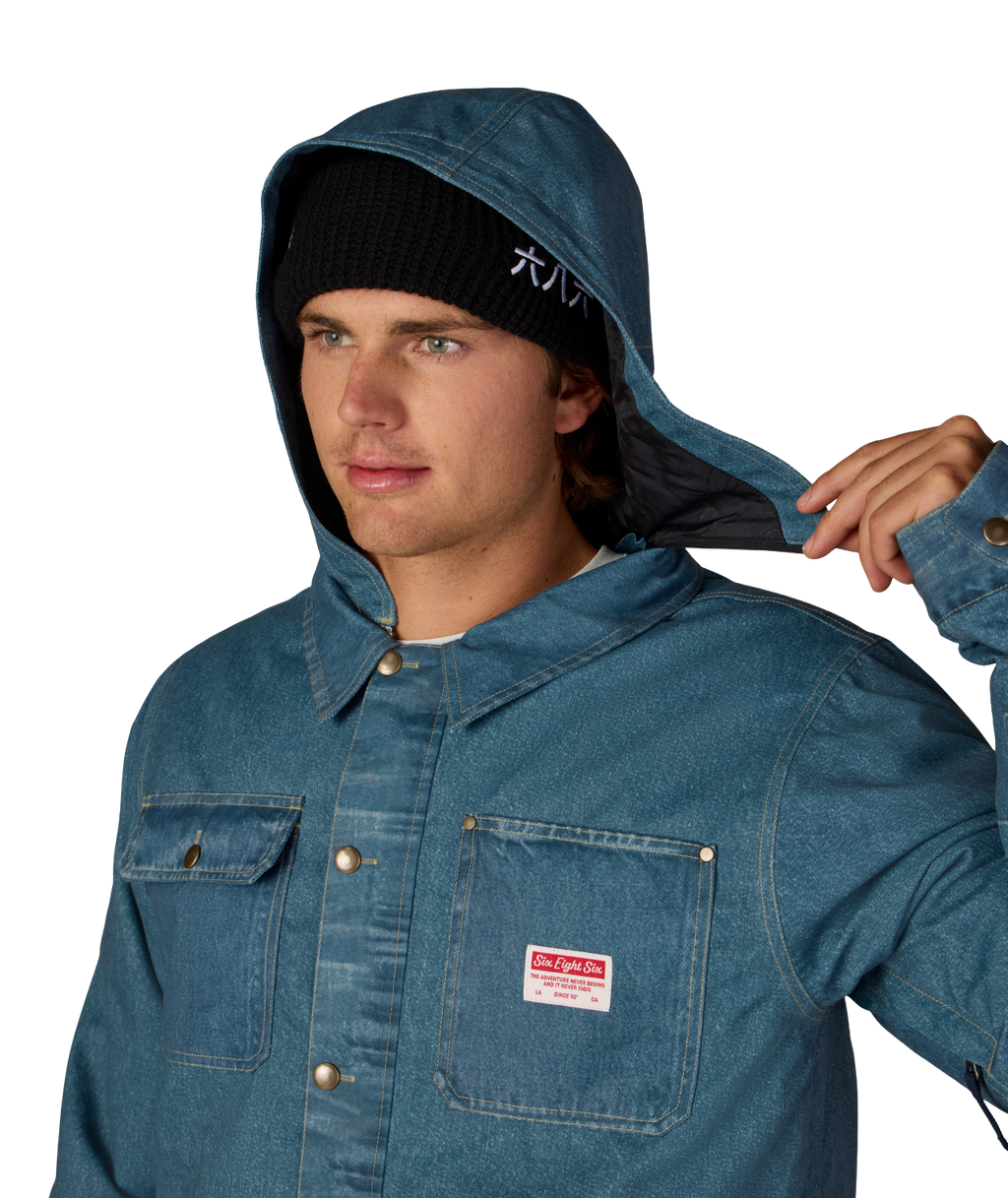 MENS DECONSTRUCTED™ DENIM INSULATED JACKET - INDIGO DENIM