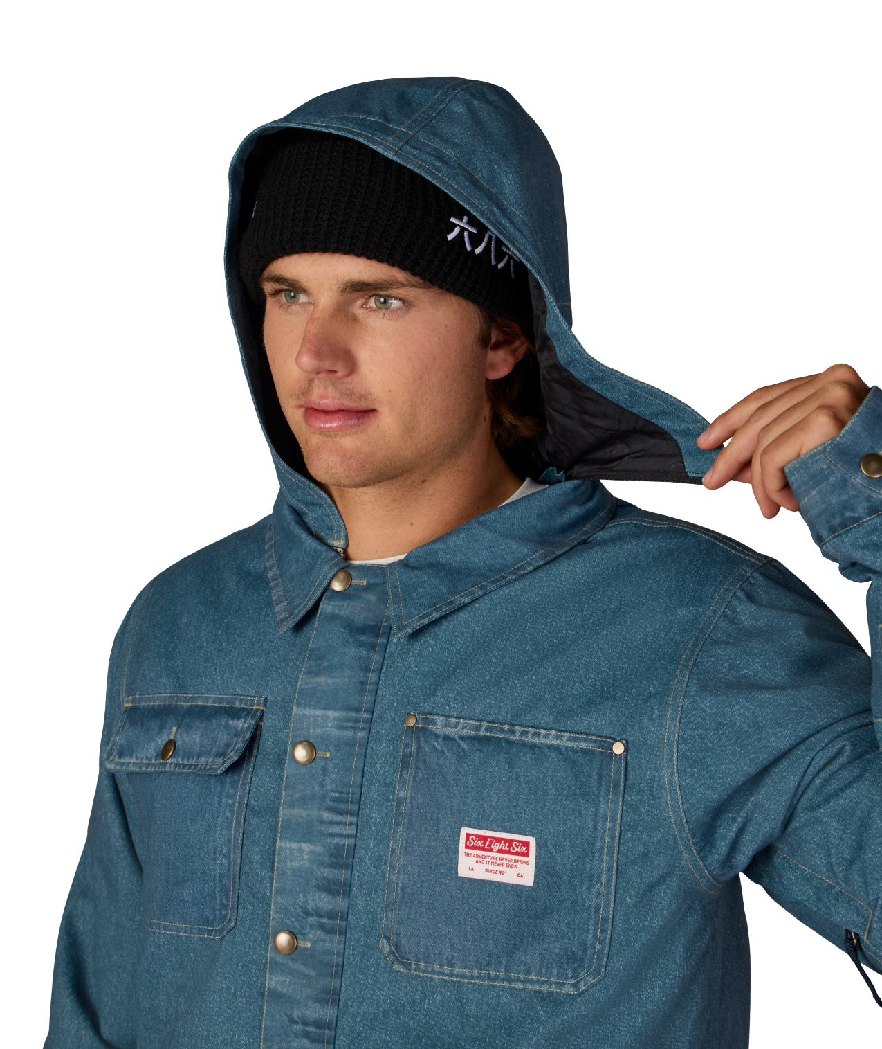 MENS DECONSTRUCTED™ DENIM INSULATED JACKET - INDIGO DENIM