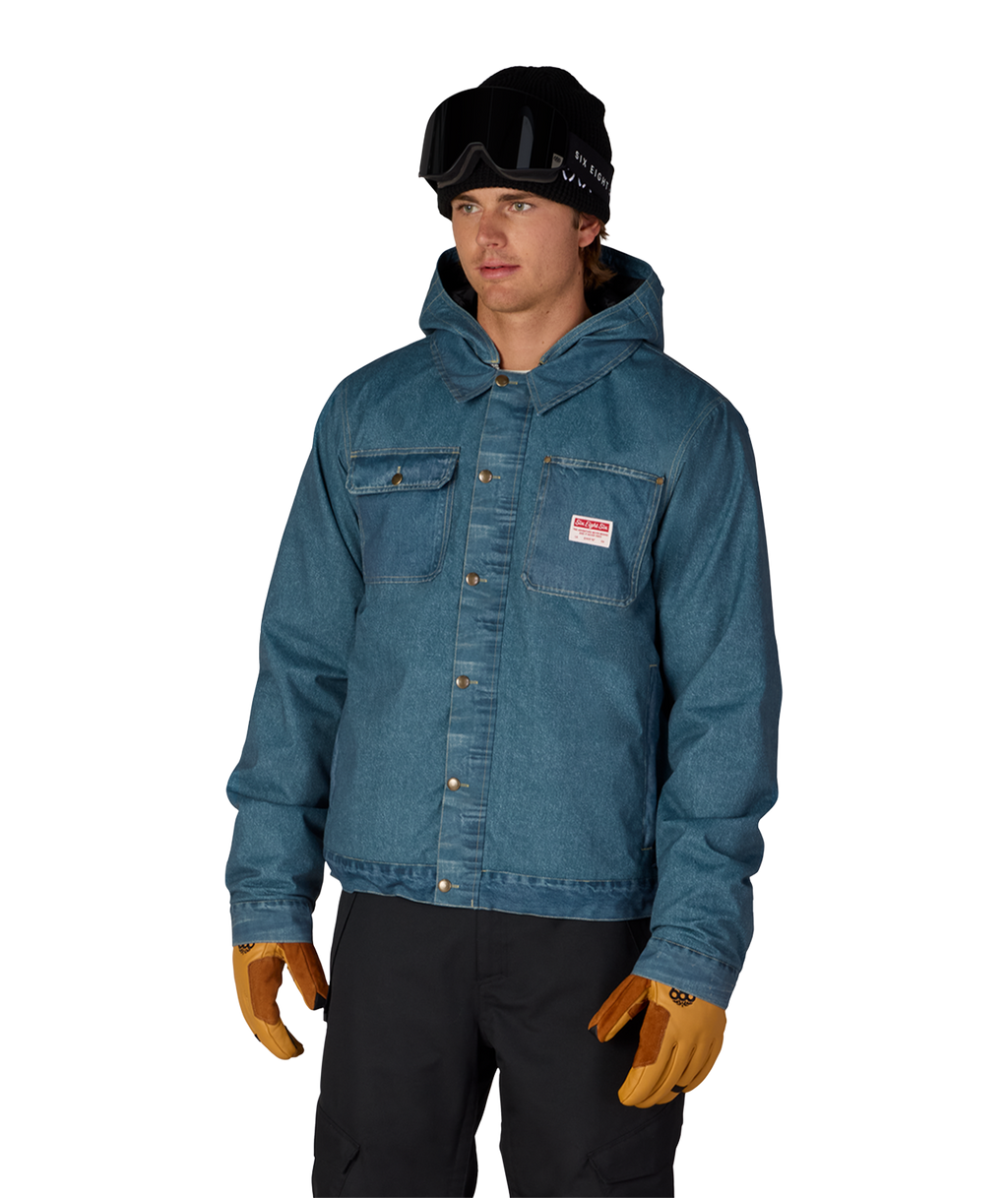 MENS DECONSTRUCTED™ DENIM INSULATED JACKET - INDIGO DENIM