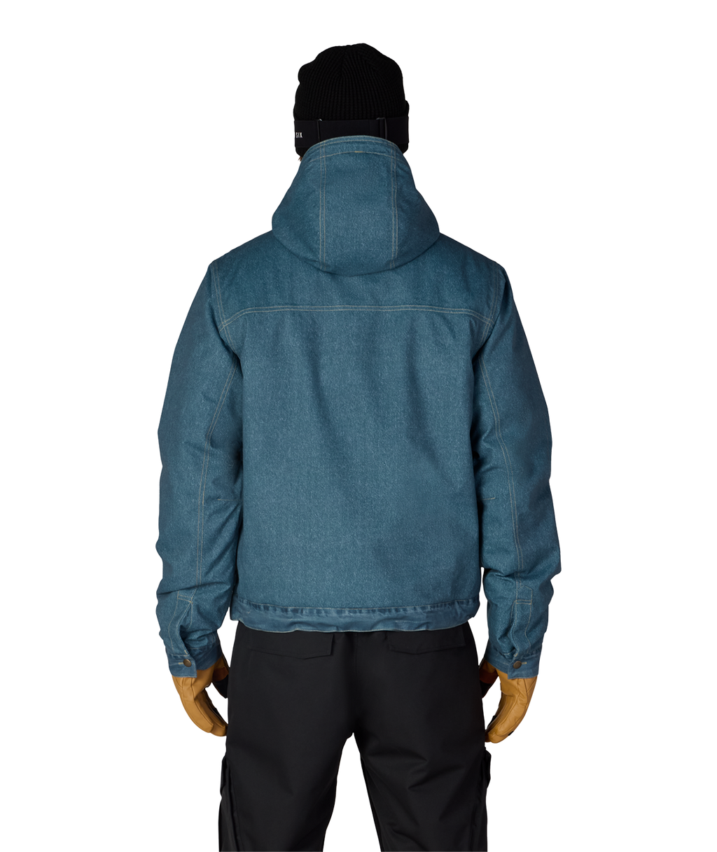 MENS DECONSTRUCTED™ DENIM INSULATED JACKET - INDIGO DENIM