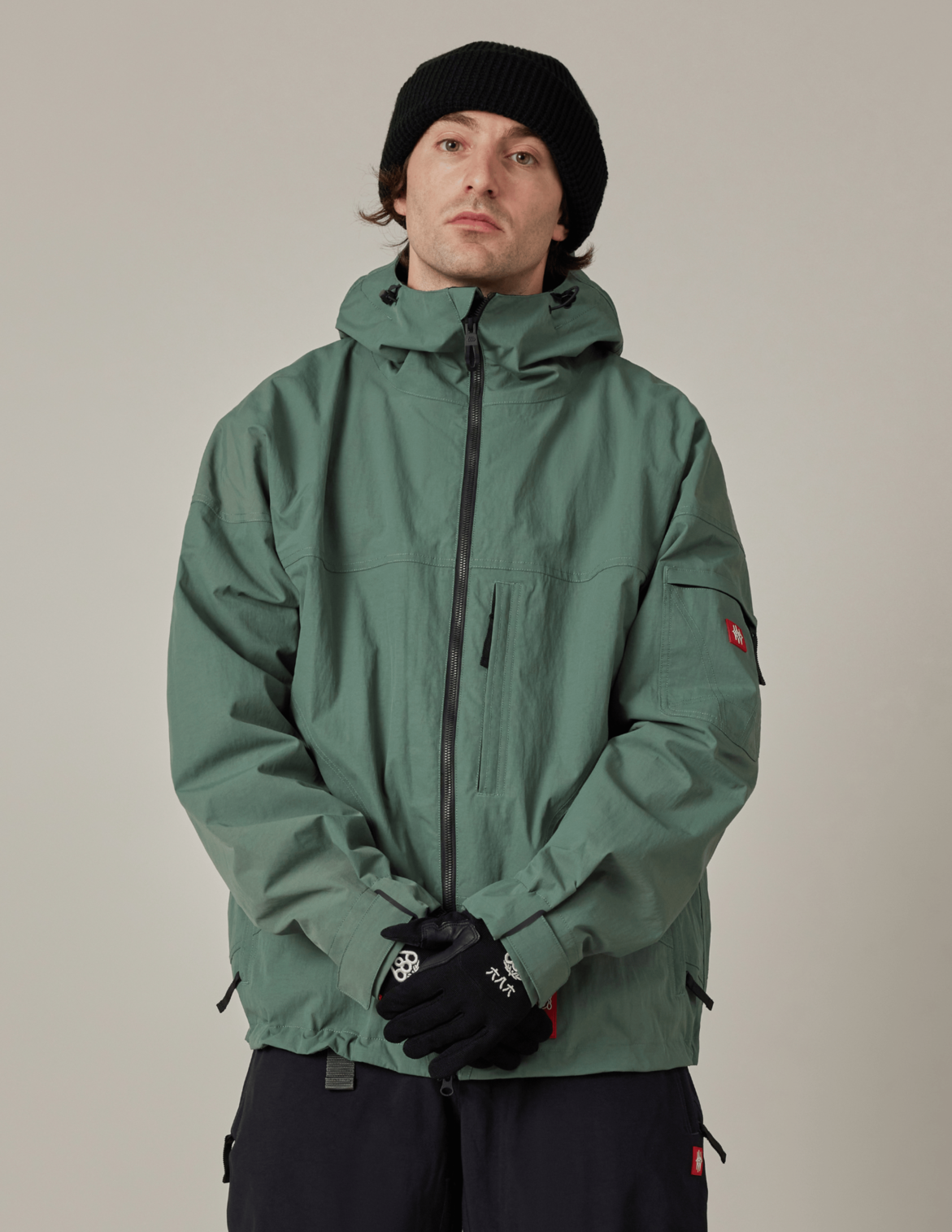 MENS 686 DOJO® SHELL JACKET - FADED GREEN CRINKLE
