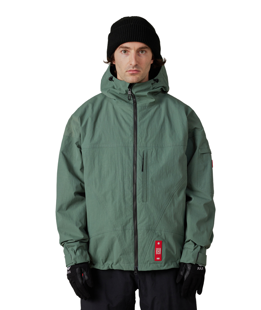 MENS 686 DOJO® SHELL JACKET - FADED GREEN CRINKLE