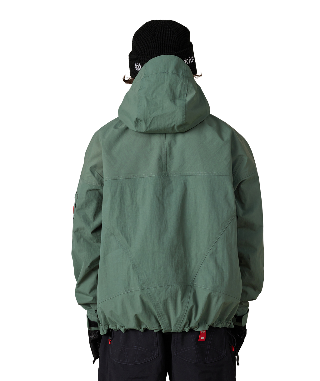 MENS 686 DOJO® SHELL JACKET - FADED GREEN CRINKLE
